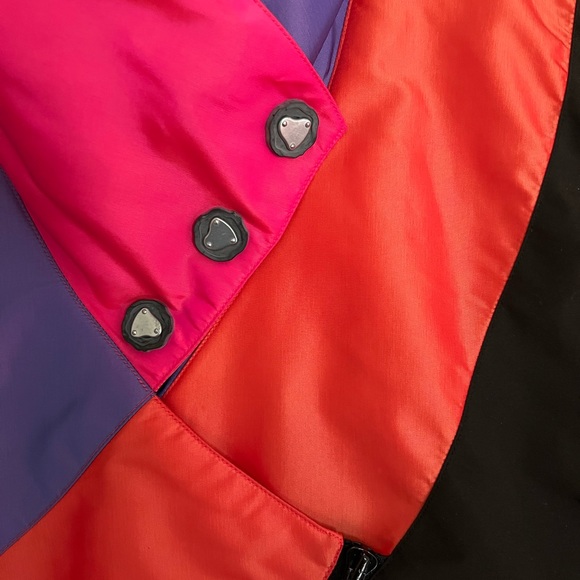 Vintage Retro 1990s FEMME 2-piece Color Block Ski Jacket & Vest Combo! - Picture 5 of 13